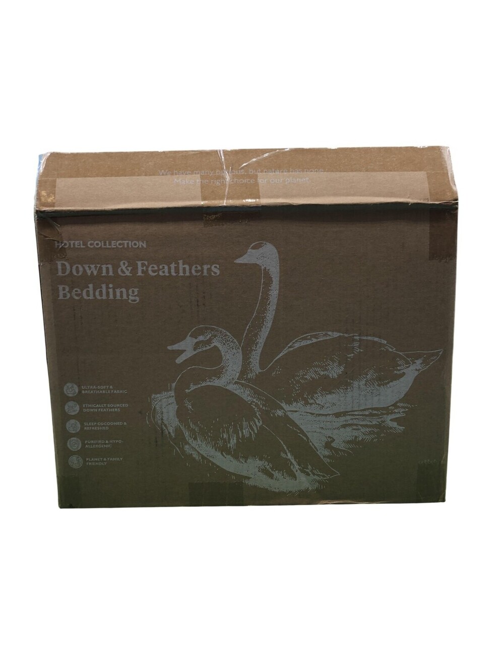 Hotel Collection Down & Feathers Bedding King Comforter White Hypoallergenic